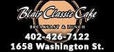 Blair Classic Cafe Sponsorship Banner